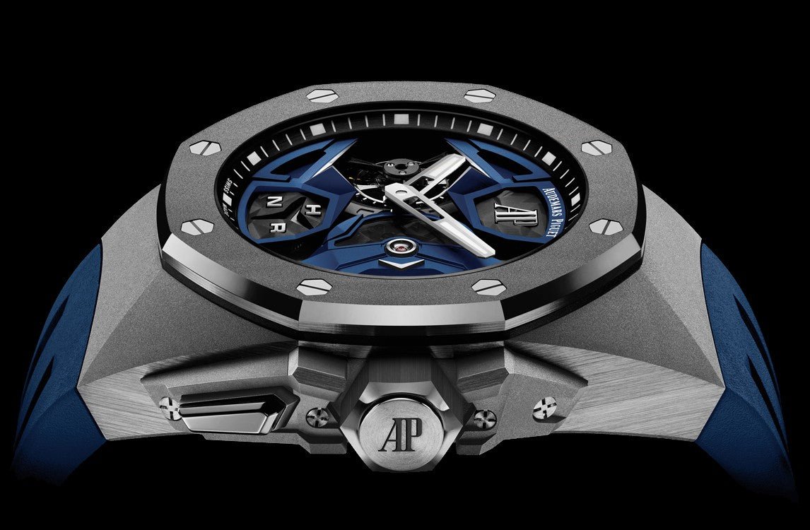 Audemars Piguet Royal Oak Concept Flying Tourbillon Gmt Titanium Skeleton Dial Rubber Reference # 26589IO.OO.D030CA.01