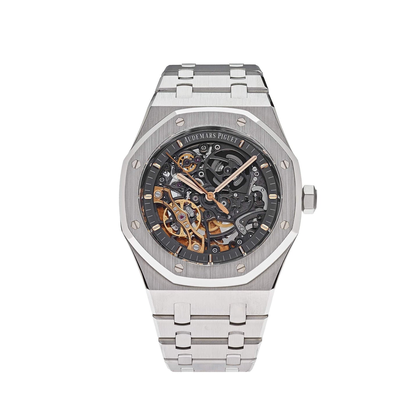 Audemars Piguet Royal Oak 15407ST.OO.1220ST.01 Double Balance Wheel Stainless Steel Openworked Dial