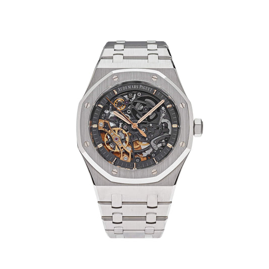 Audemars Piguet Royal Oak 15407ST.OO.1220ST.01 Double Balance Wheel Stainless Steel Openworked Dial