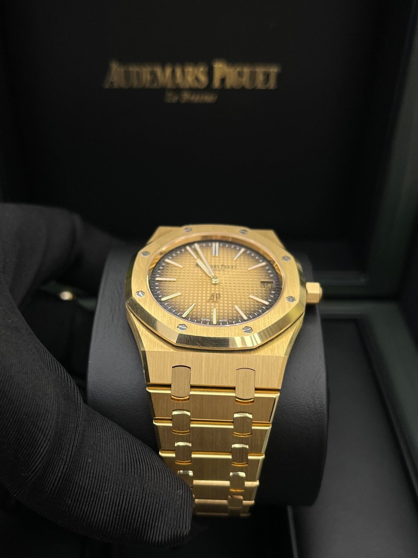 Audemars Piguet Royal Oak Jumbo Extra Thin 50th Anniversary "Smoked Gold" 2022 16202BA.OO.1240BA.01