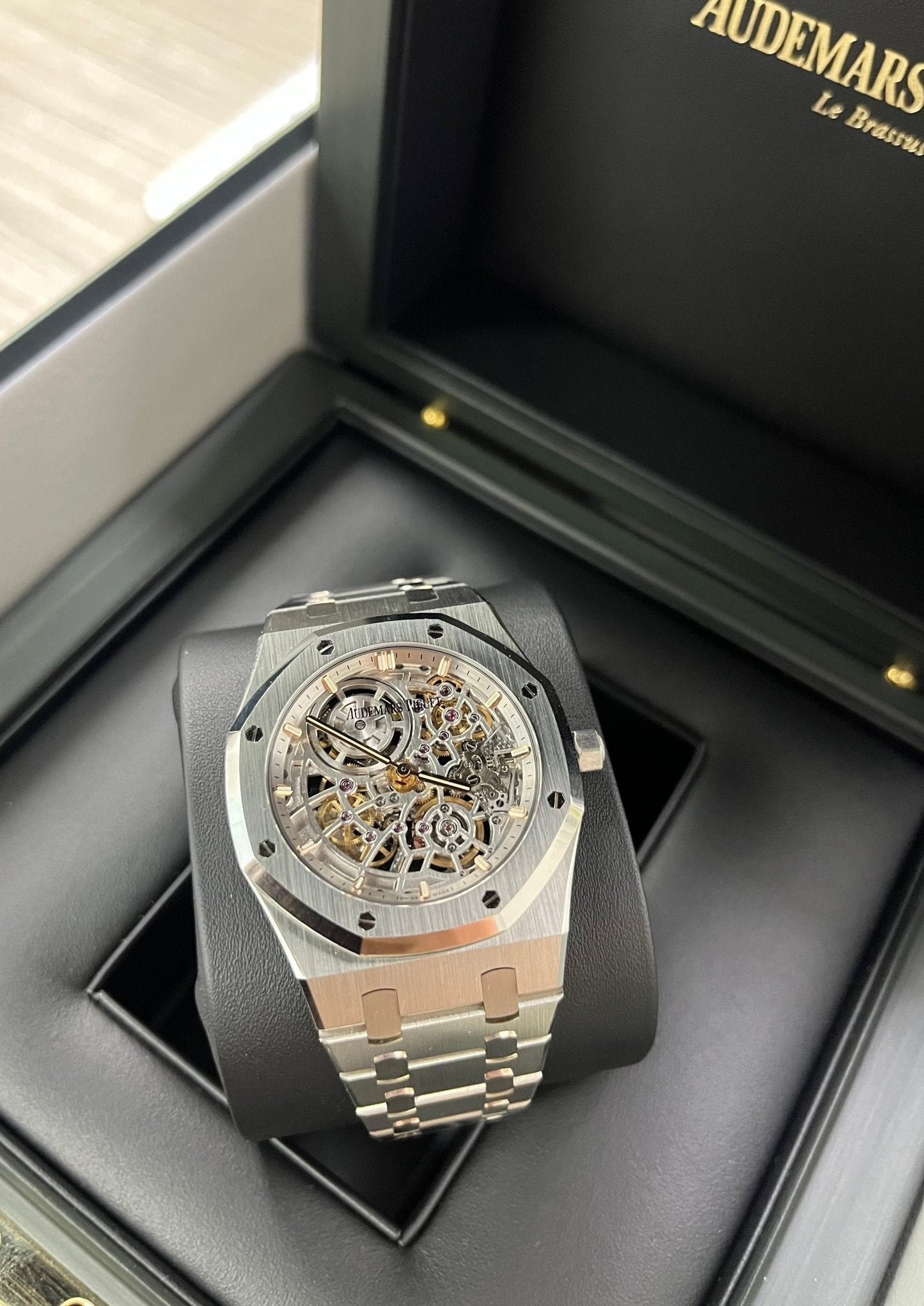 Audemars Piguet Royal Oak Jumbo "Jumbo" Extra-Thin Squelette "50TH ANNIVERSARY" Ref. 16204ST.OO.1240ST.01