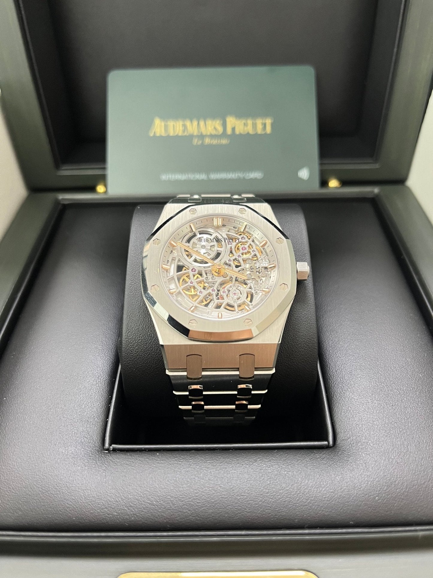 Audemars Piguet Royal Oak Jumbo "Jumbo" Extra-Thin Squelette "50TH ANNIVERSARY" Ref. 16204ST.OO.1240ST.01