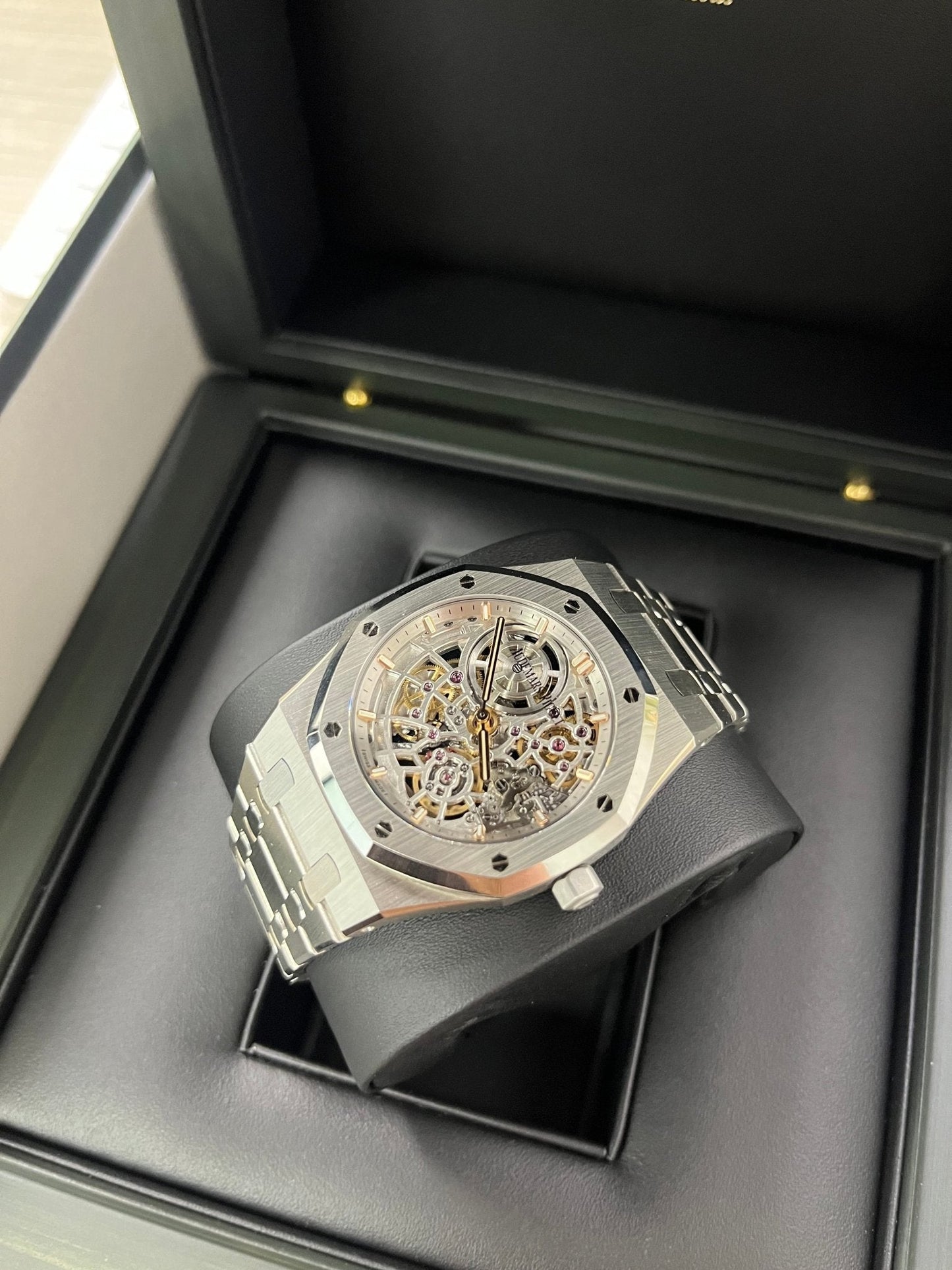 Audemars Piguet Royal Oak Jumbo "Jumbo" Extra-Thin Squelette "50TH ANNIVERSARY" Ref. 16204ST.OO.1240ST.01