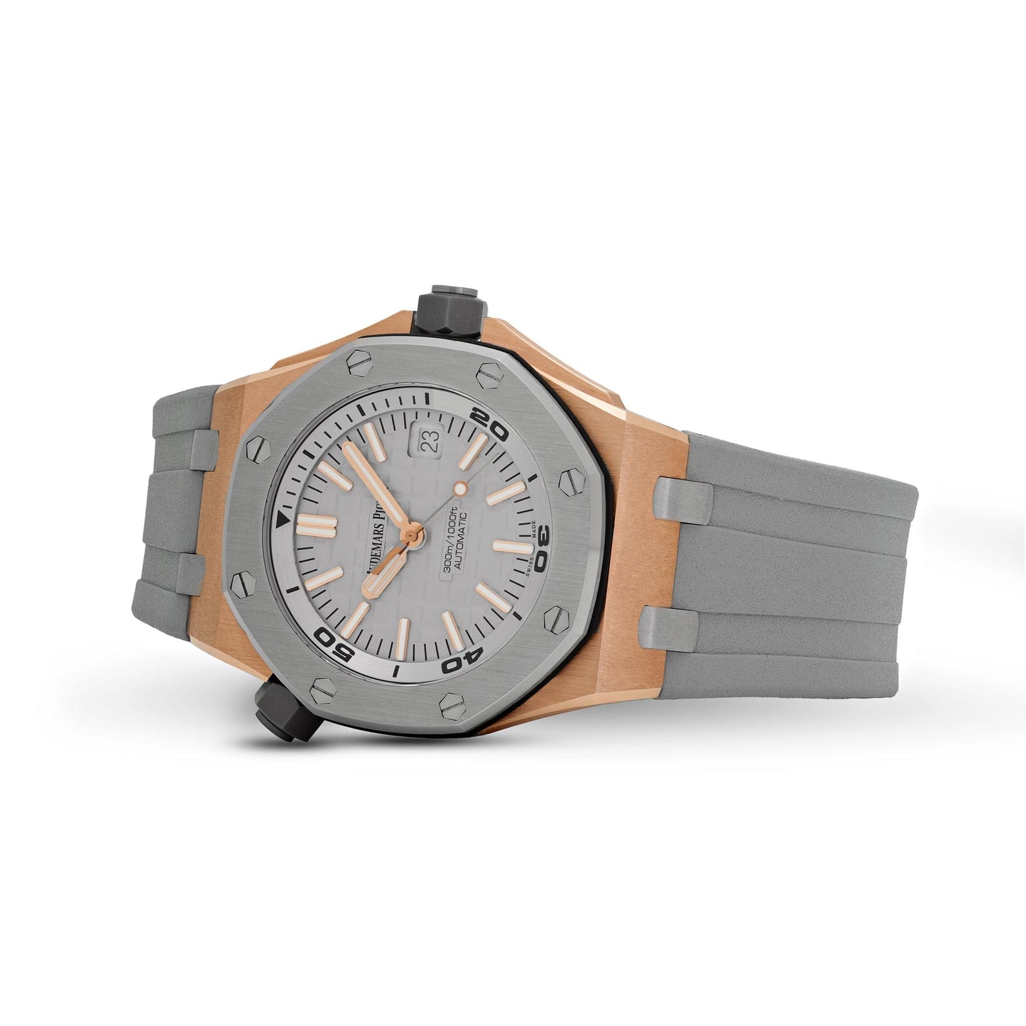 Audemars Piguet Royal Oak Offshore 15711OI.OO.A006CA.01 Diver Rose Gold Grey Dial 'Japan' Limited Edition of 500