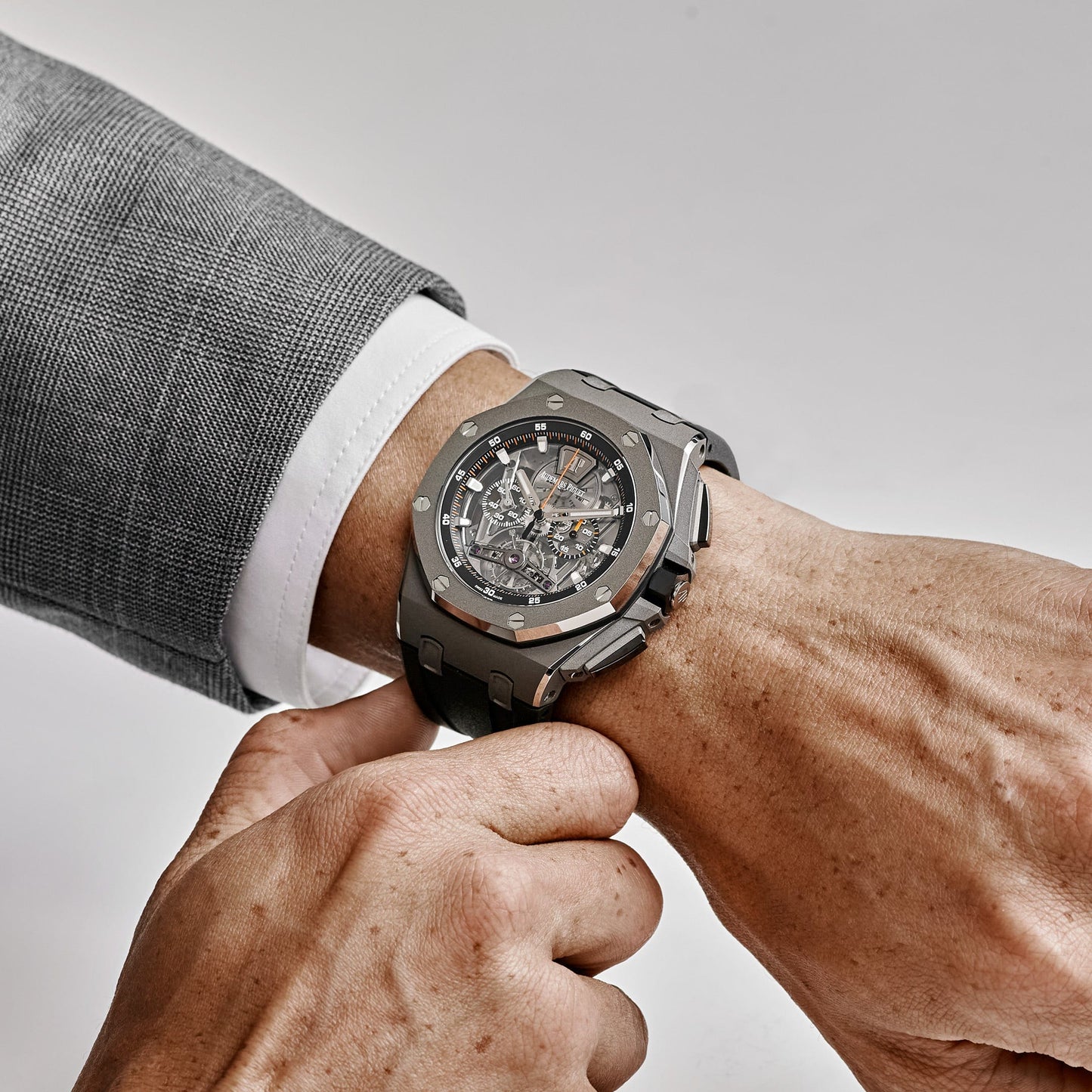 Audemars Piguet Royal Oak Offshore 26407TI.GG.A002CA.01 Tourbillon Chronograph Titanium