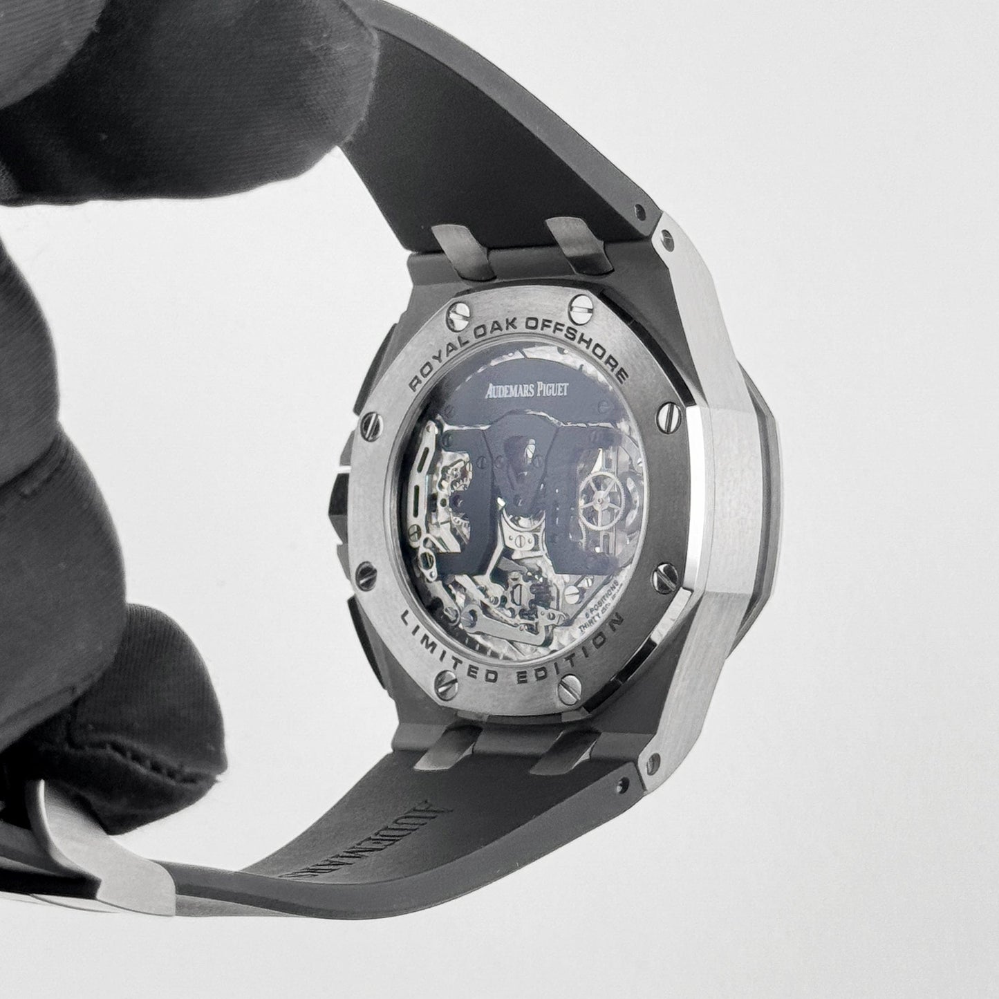 Audemars Piguet Royal Oak Offshore Chronograph 26387IO.OO.D002CA.01 Tourbillon Titanium Openworked Dial Limited Edition of 15 (2015)