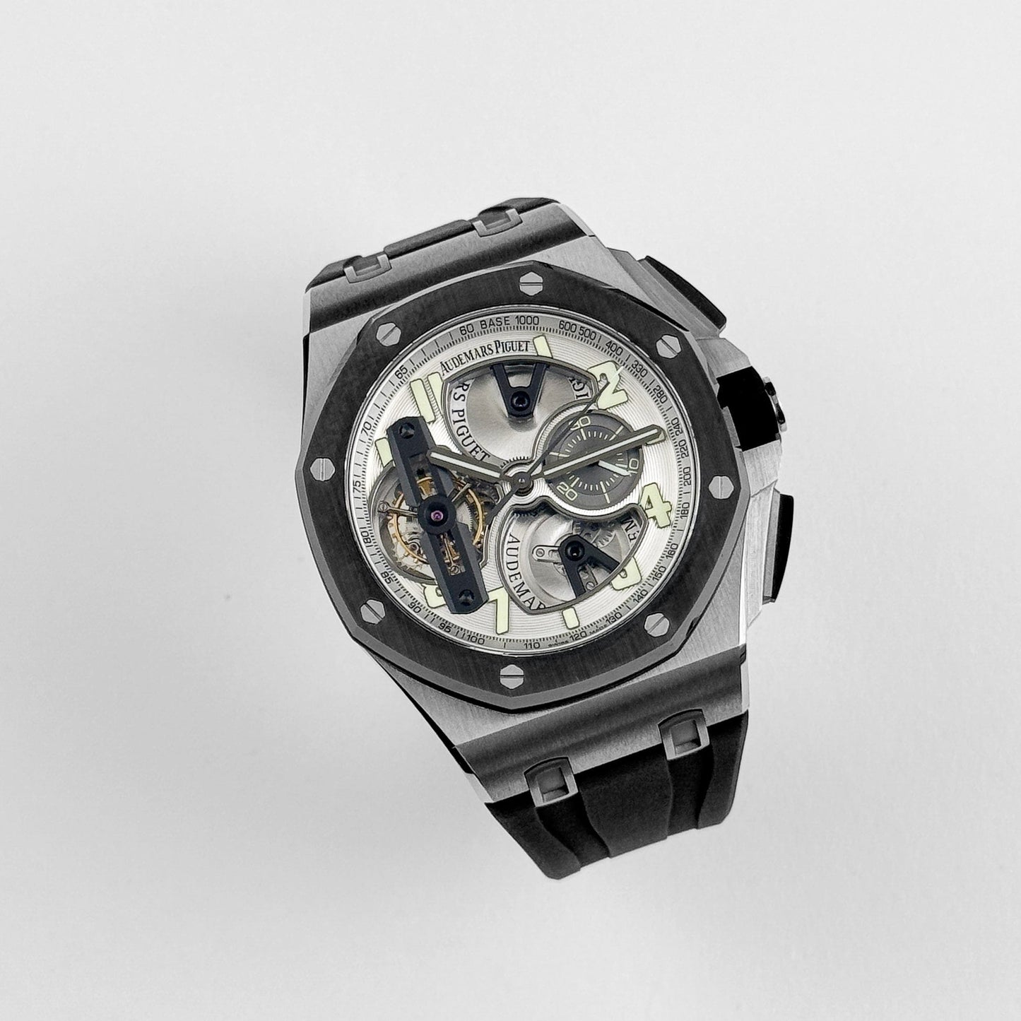 Audemars Piguet Royal Oak Offshore Chronograph 26387IO.OO.D002CA.01 Tourbillon Titanium Openworked Dial Limited Edition of 15 (2015)