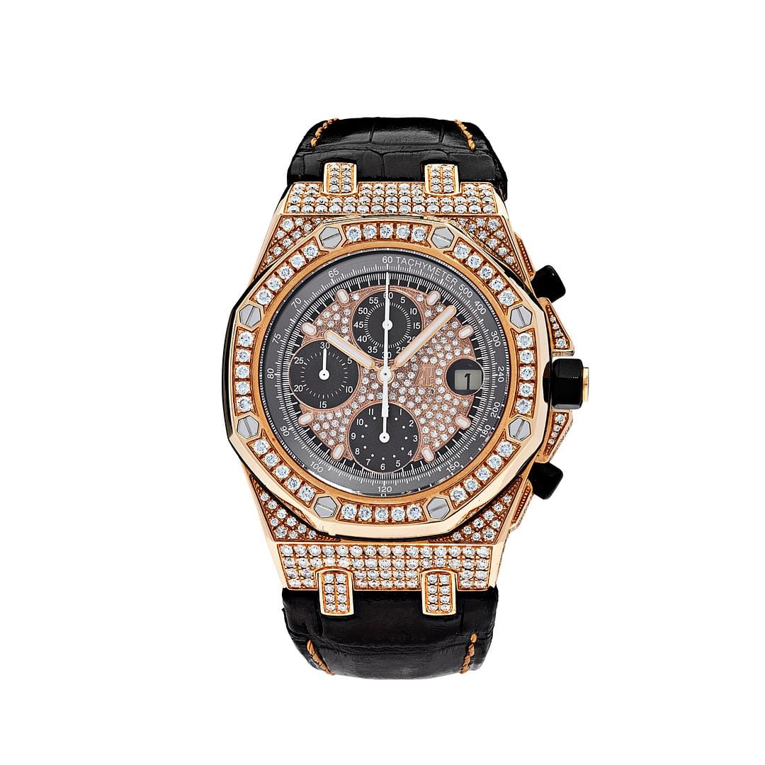 Audemars Piguet Royal Oak Offshore 26470OR.OO.A125CR.01 Chronograph Rose Gold Diamond Bezel