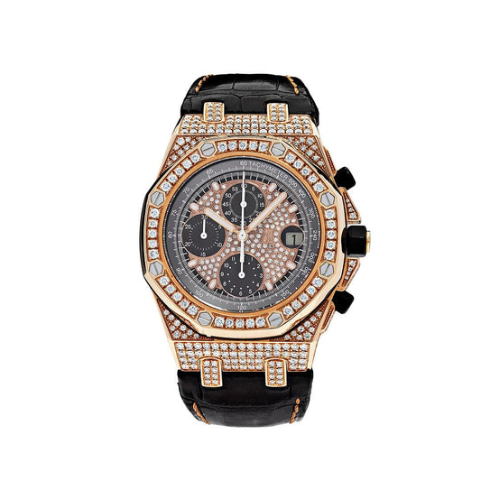 Audemars Piguet Royal Oak Offshore 26470OR.OO.A125CR.01 Chronograph Rose Gold Diamond Bezel