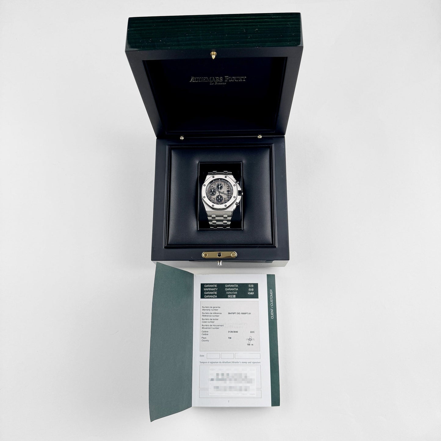 Audemars Piguet Royal Oak Offshore Chronograph 26470PT.OO.1000PT.01 Platinum Grey Dial Limited Edition of 50 (2017)