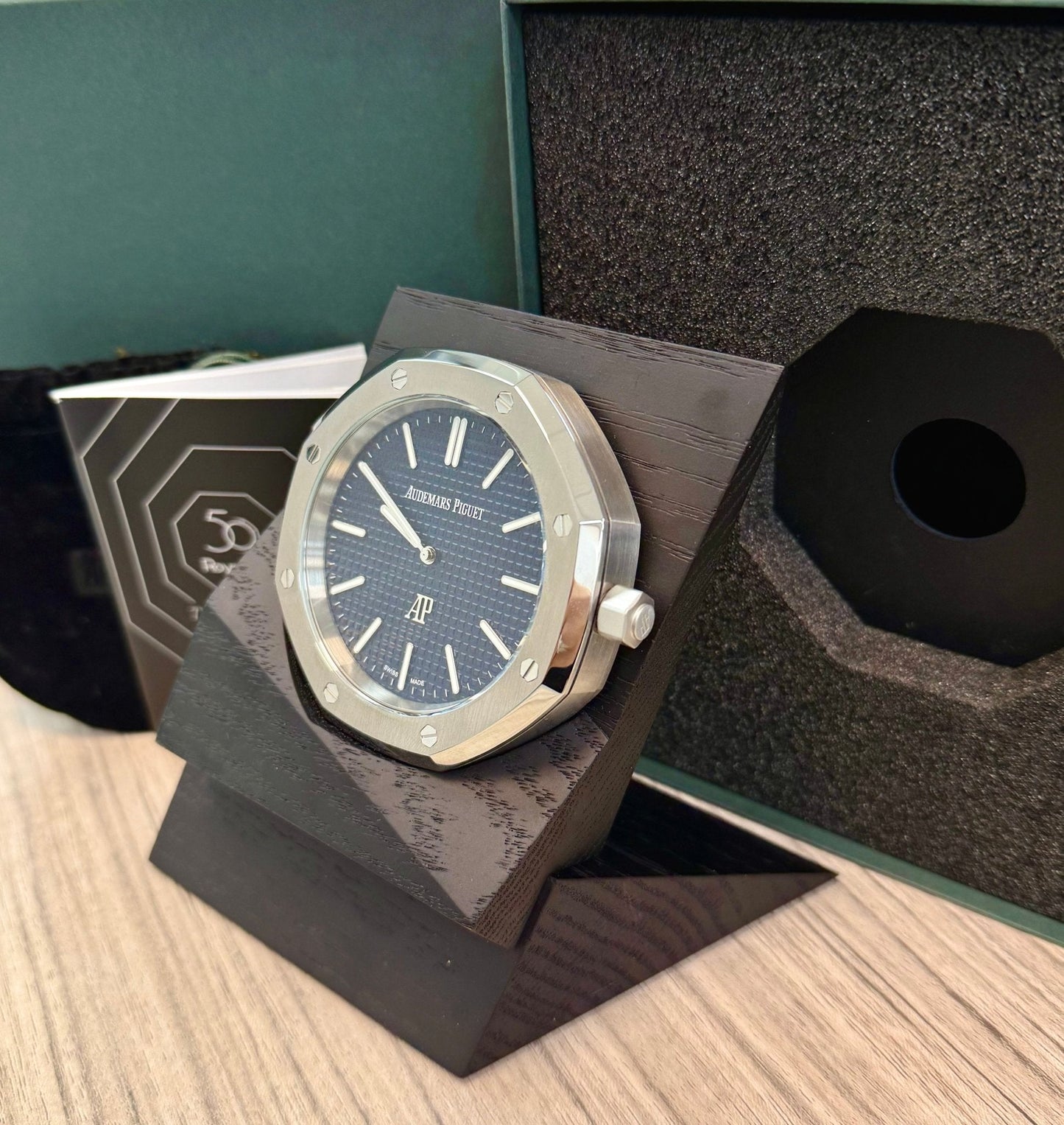 Audemars Piguet Royal Oak Offshore Table Clock 50th Royal Oak Limited To 2250 With Box