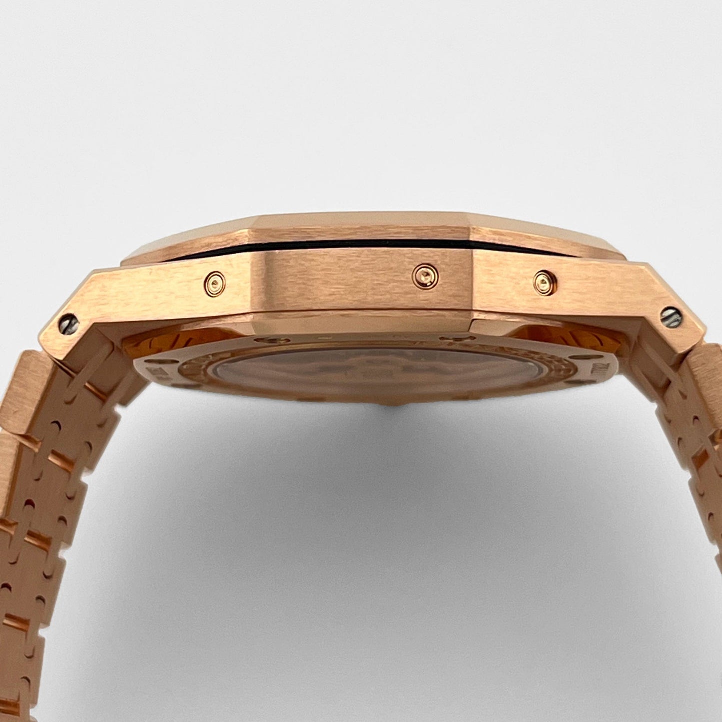 Audemars Piguet Royal Oak Perpetual Calendar 26574OR.OO.1220OR.01 Rose Gold Silver Dial