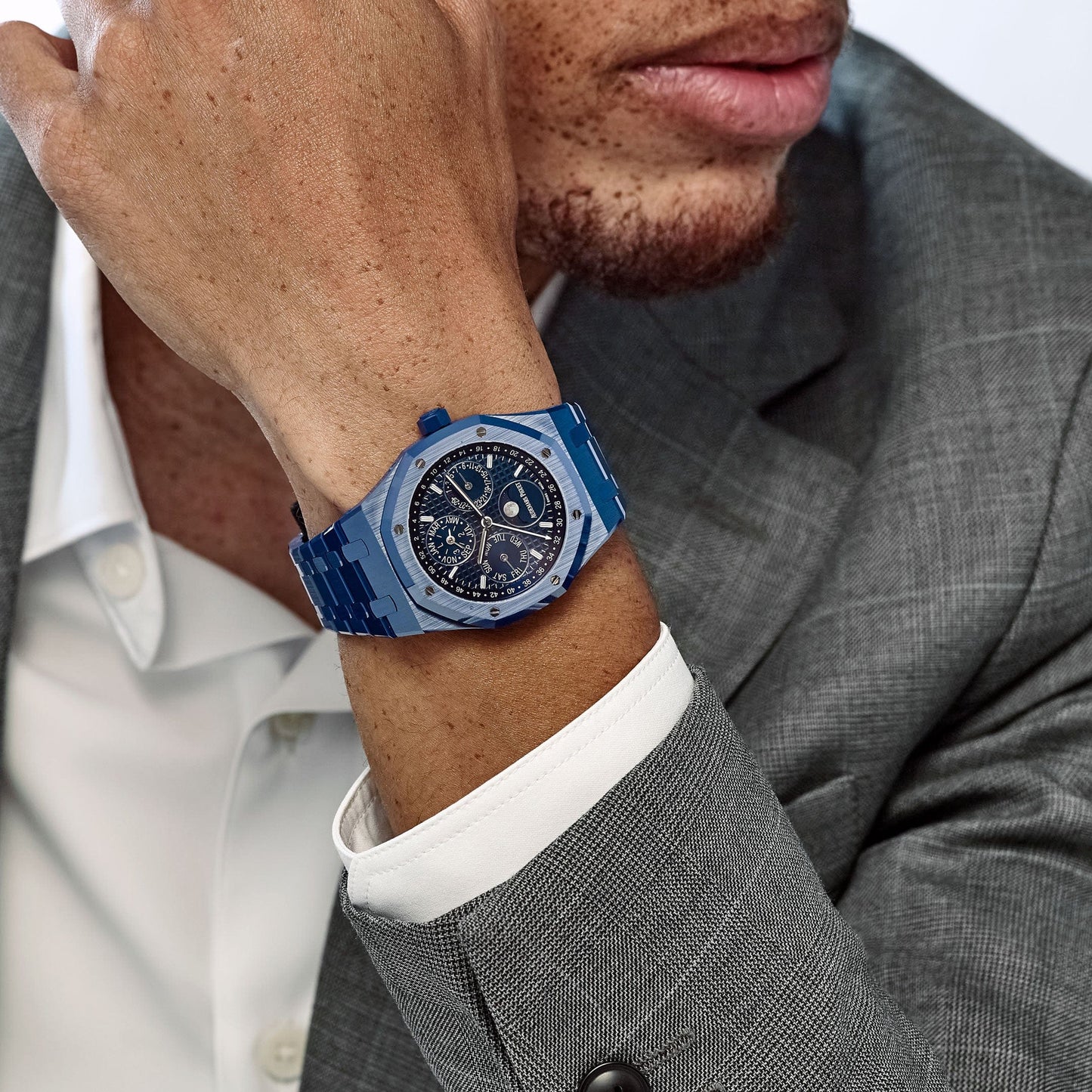 Audemars Piguet Royal Oak Perpetual Calendar 26579CS.OO.1225CS.01 Blue Ceramic Blue Dial