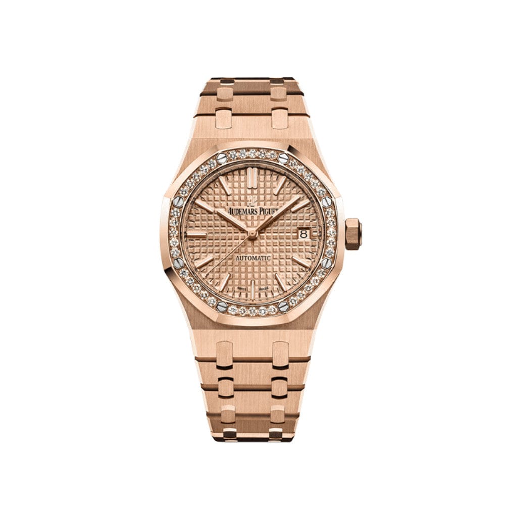Audemars Piguet Royal Oak Selfwinding 15451OR.ZZ.1256OR.03 'Ladies' Rose Gold Diamond Bezel