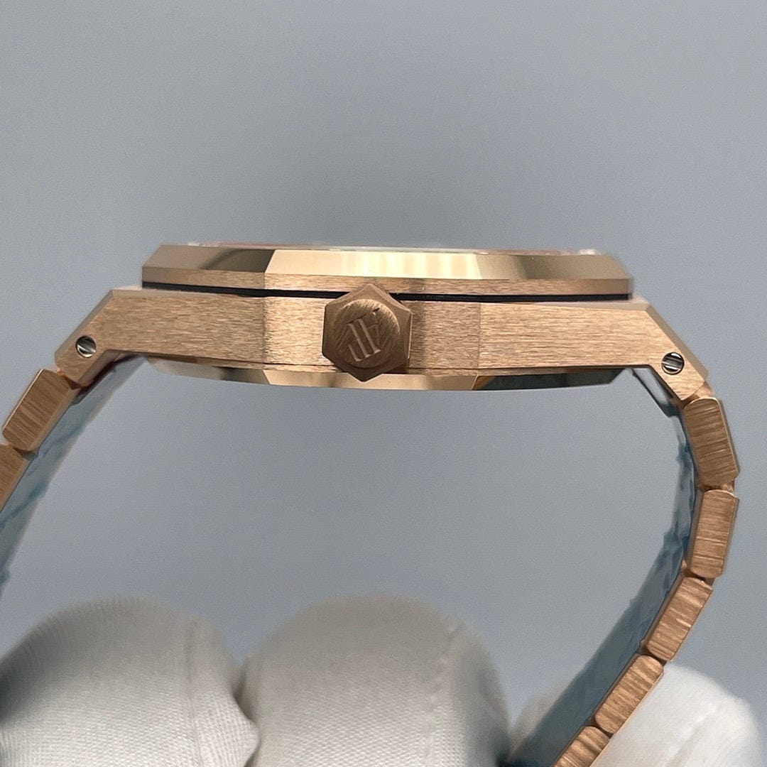 Audemars Piguet Royal Oak Selfwinding 15451OR.ZZ.1256OR.03 'Ladies' Rose Gold Diamond Bezel