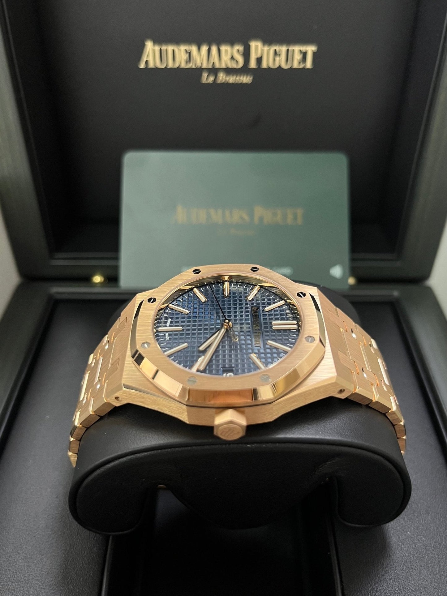 Audemars Piguet Royal Oak Selfwinding 2023 Release ROYAL OAK SELFWINDING Rose Gold Blue Dial 41mm 15510OR.OO.1320OR.03