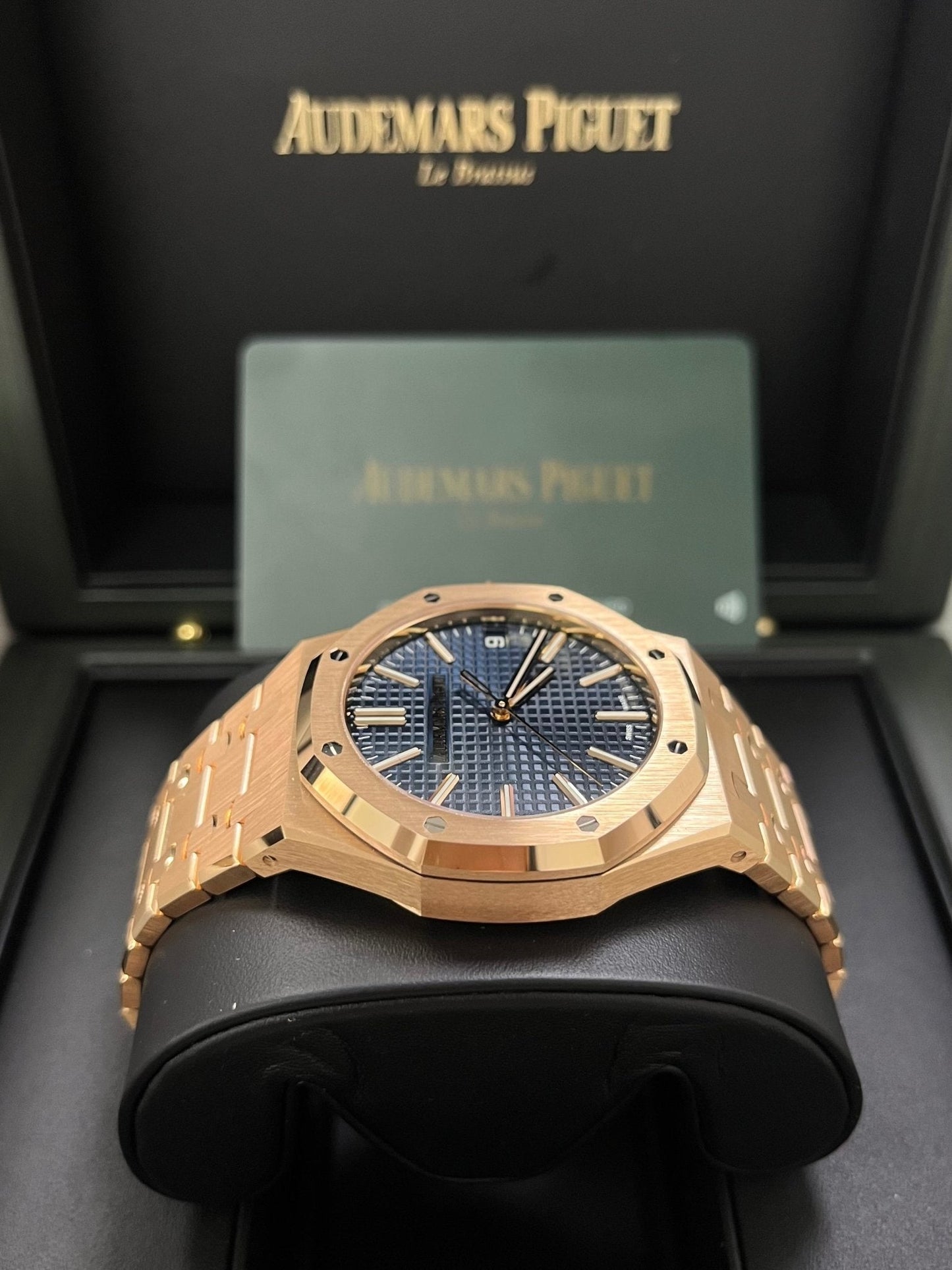 Audemars Piguet Royal Oak Selfwinding 2023 Release ROYAL OAK SELFWINDING Rose Gold Blue Dial 41mm 15510OR.OO.1320OR.03