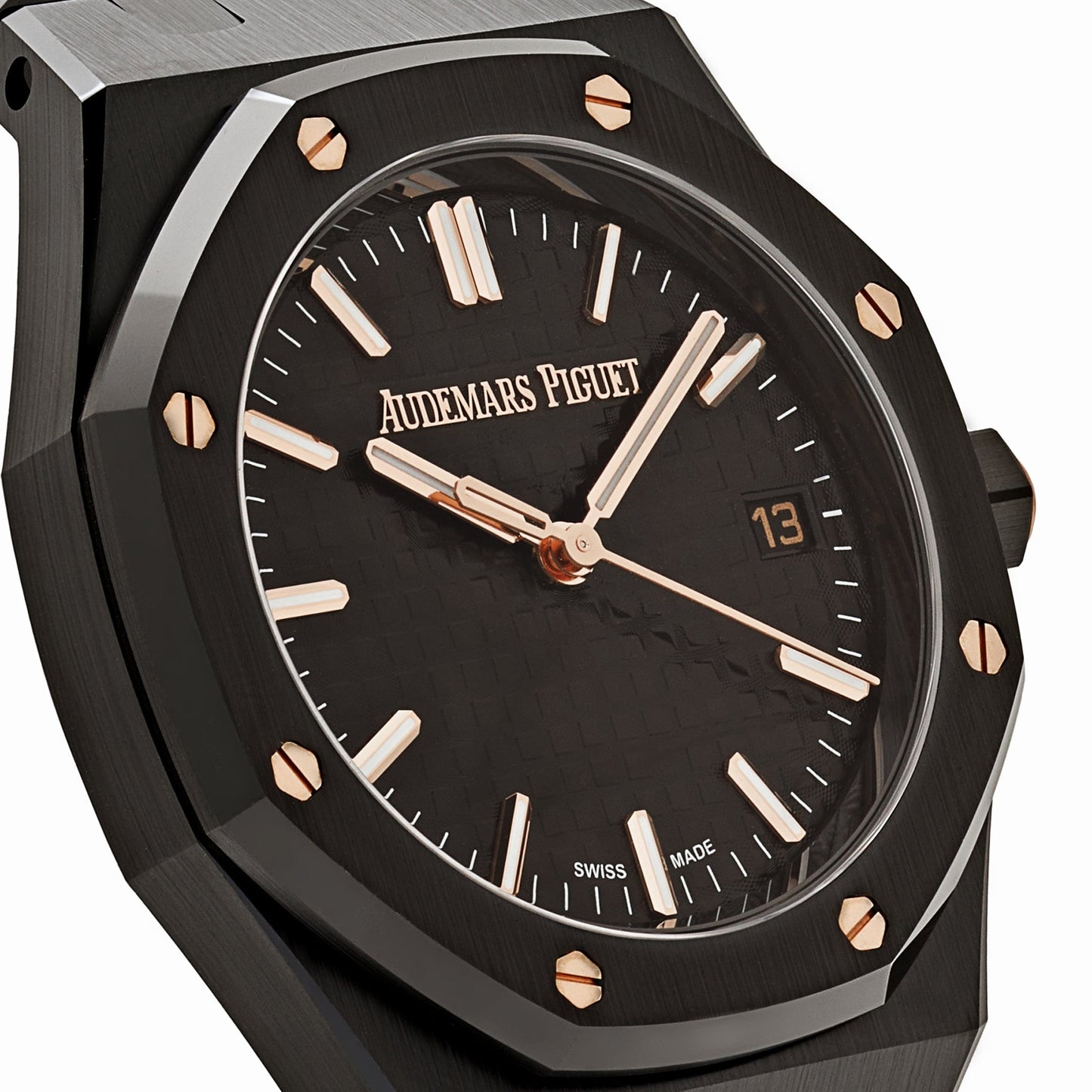 Audemars Piguet Royal Oak Selfwinding 77350CE.OO.1266CE.01 'Ladies' Black Ceramic Black Dial
