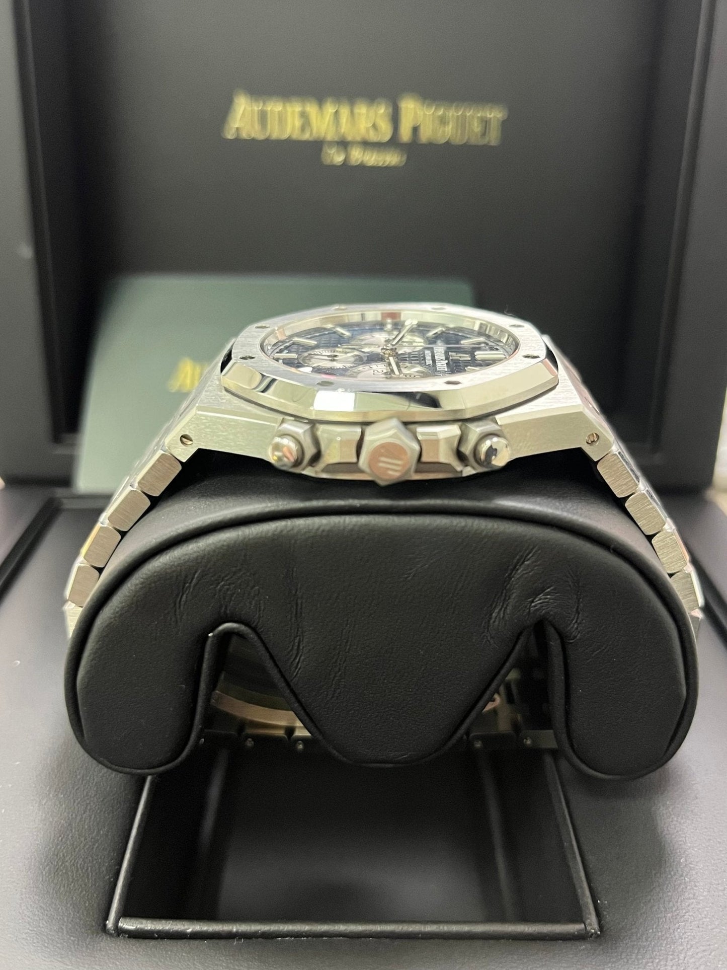 Audemars Piguet Royal Oak Selfwinding Chronograph/ Stainless Steel/ Blue Dial/ Silver Sub-Dials (Ref#26331ST.OO.1220ST.01)