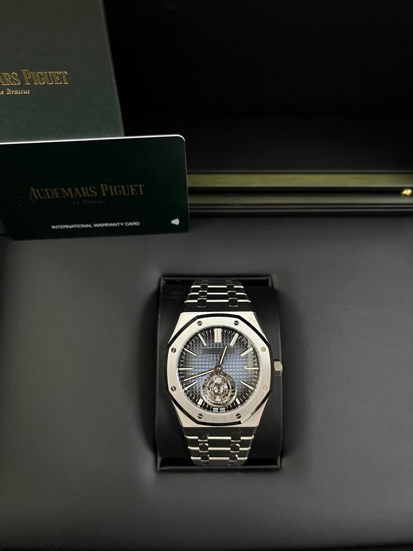 Audemars Piguet Royal Oak Steel Blue Dial 50th Anniversary Tourbillon 26730ST.OO.1320ST.01