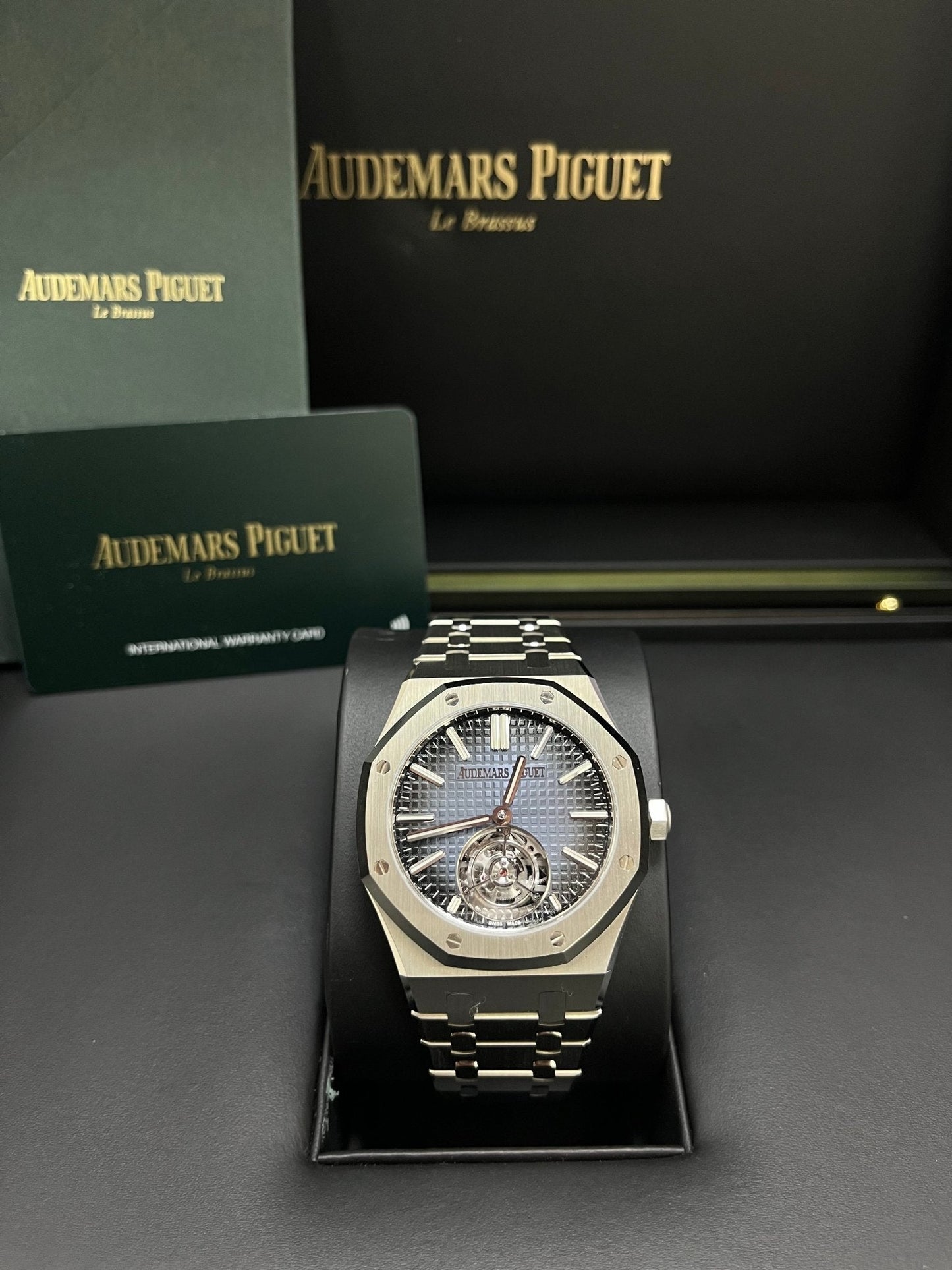 Audemars Piguet Royal Oak Steel Blue Dial 50th Anniversary Tourbillon 26730ST.OO.1320ST.01