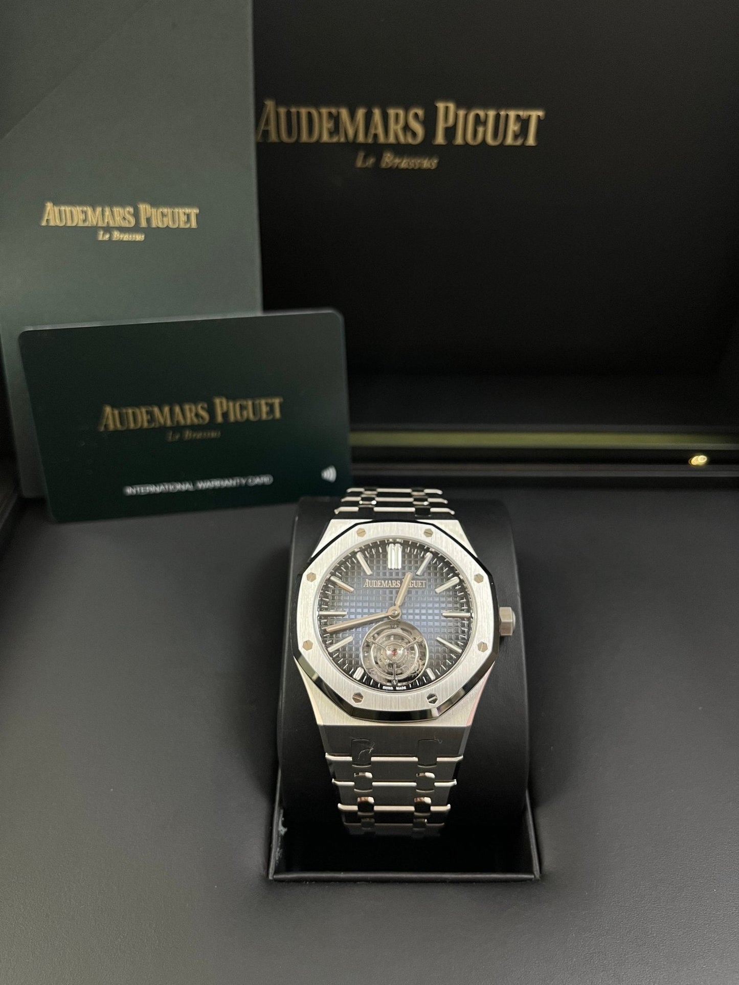 Audemars Piguet Royal Oak Steel Blue Dial 50th Anniversary Tourbillon 26730ST.OO.1320ST.01