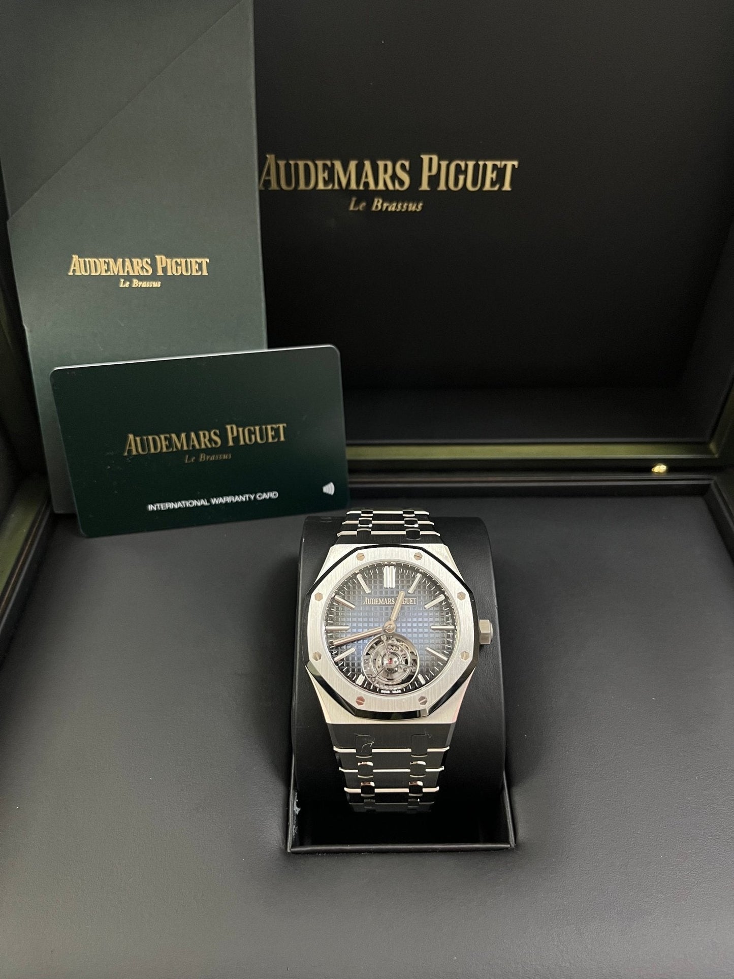 Audemars Piguet Royal Oak Steel Blue Dial 50th Anniversary Tourbillon 26730ST.OO.1320ST.01