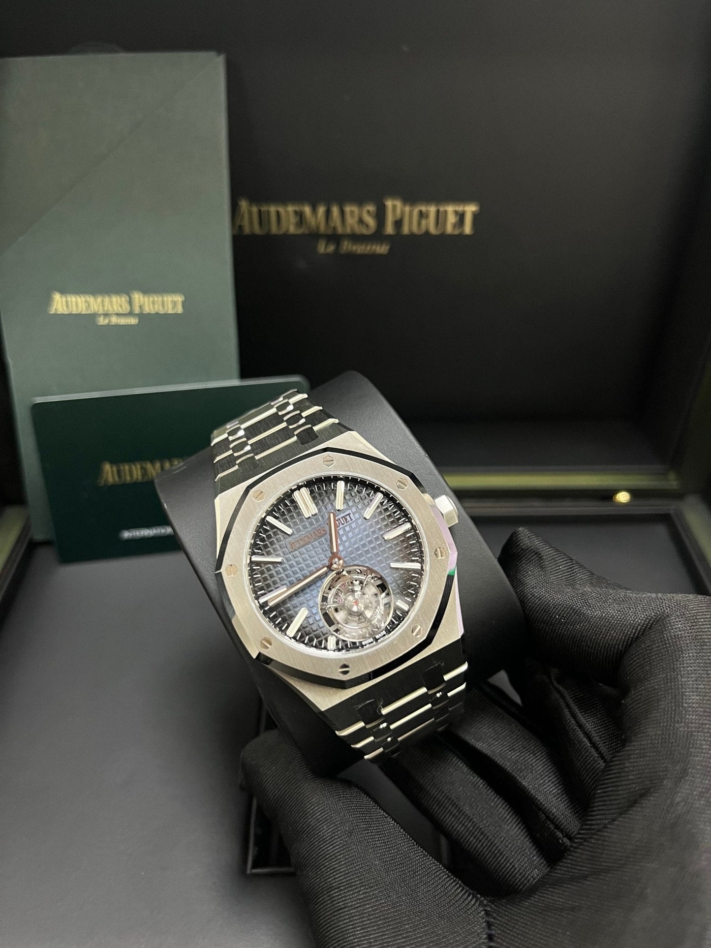 Audemars Piguet Royal Oak Steel Blue Dial 50th Anniversary Tourbillon 26730ST.OO.1320ST.01