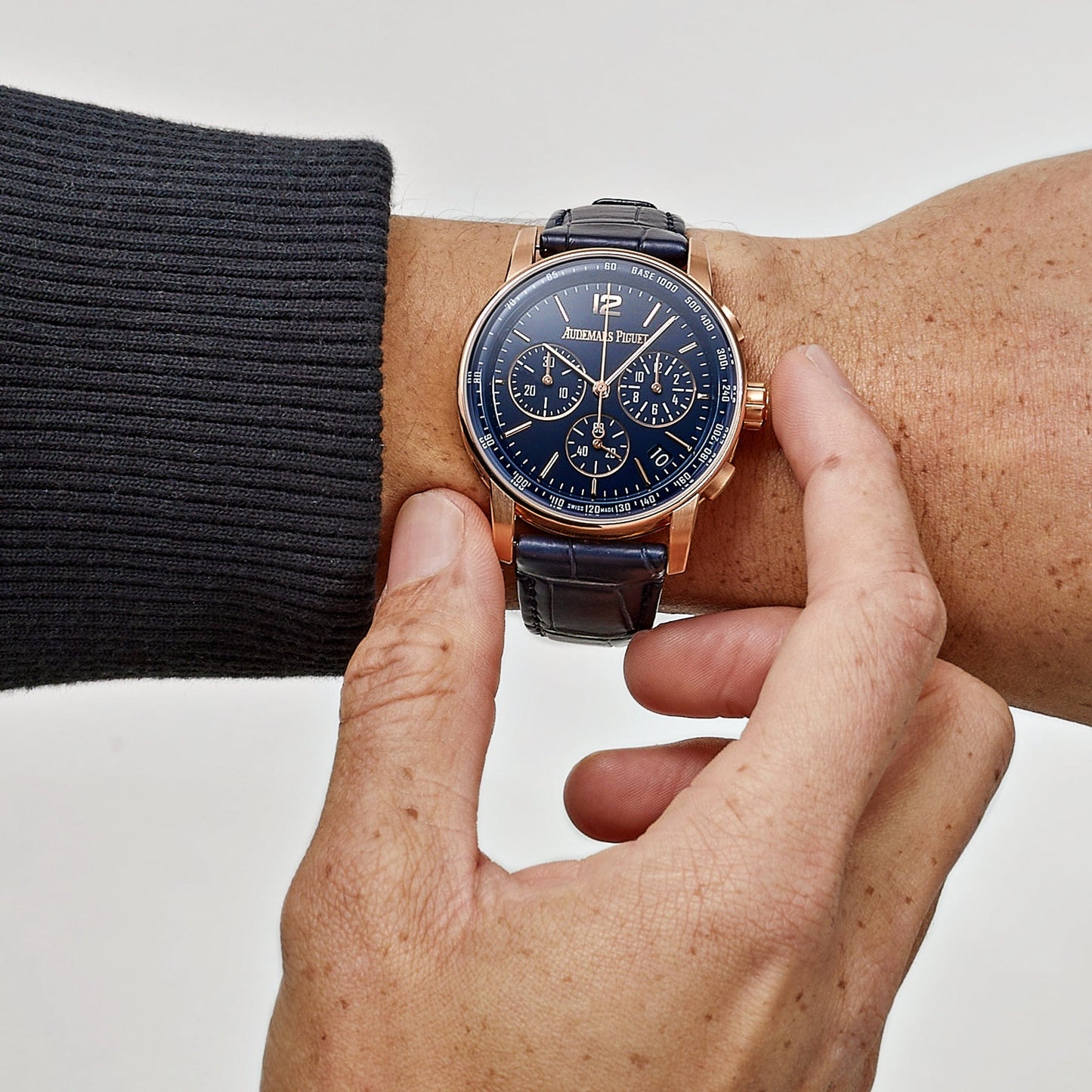 Audemars Piguet Selfwinding Chronograph Code 11.59 26393OR.OO.A321CR.01 Lacquered Blue Dial