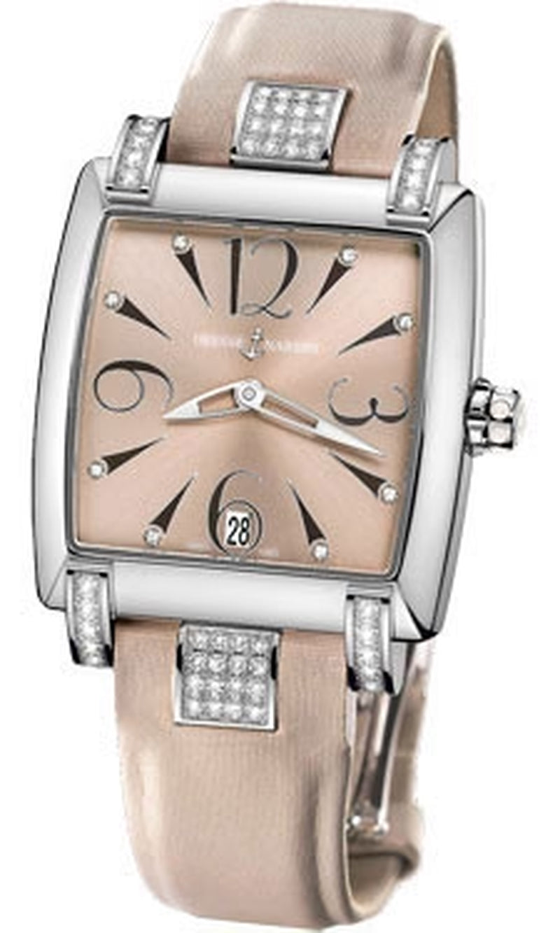 '- Caprice - Stainless Steel - Diamond Lugs - Leather Strap