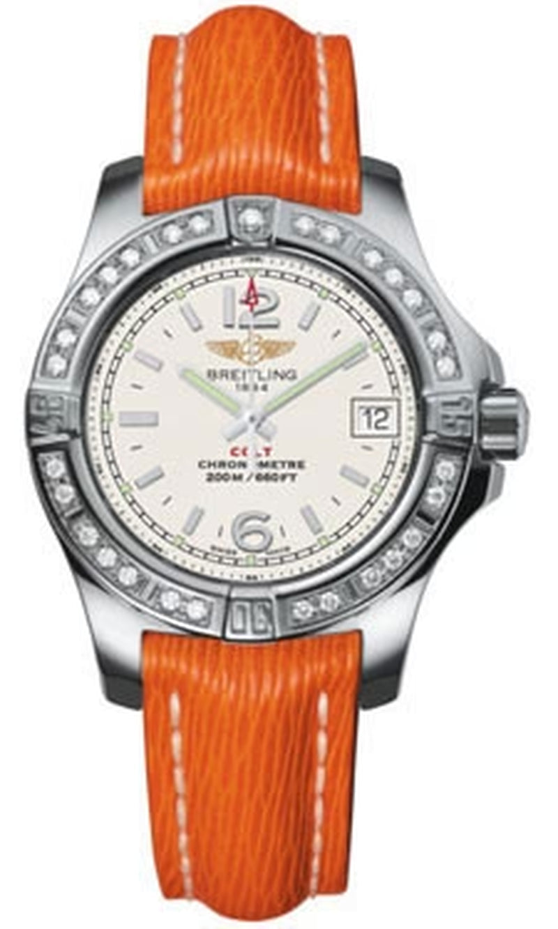 '- Colt Lady Diamond Bezel - Sahara Leather Strap