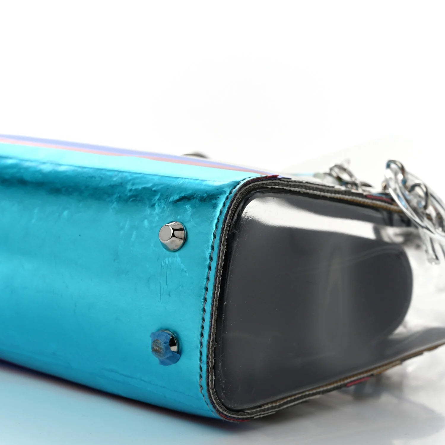 X WANG GUANGLE Technical Fabric Acrylic PVC Mini Lady Dior Multicolor