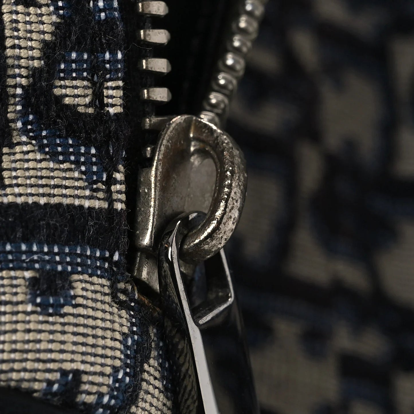 X ALEX FOXOTN Oblique Floral Print Mens Saddle Bag Blue Multicolor