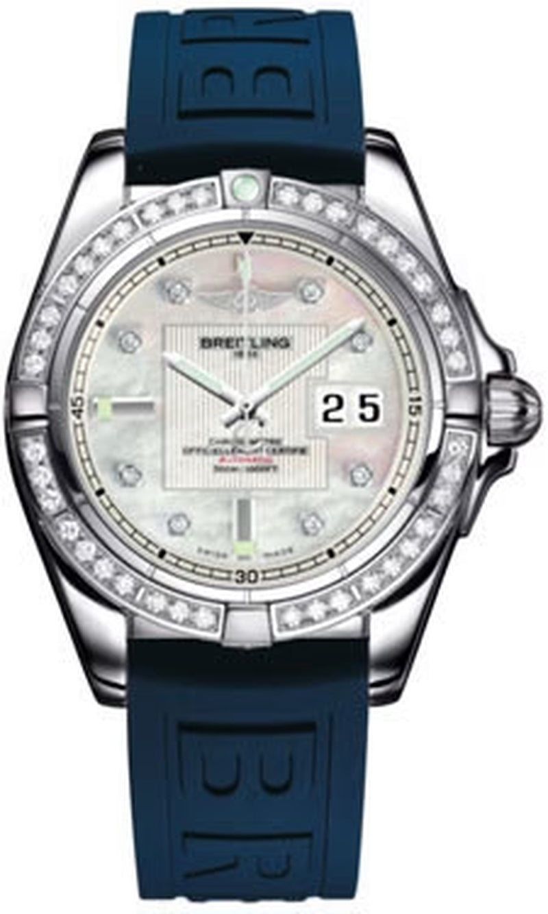 '- Galactic 41 Stainless Steel - Diamond Bezel - Diver Pro III Strap