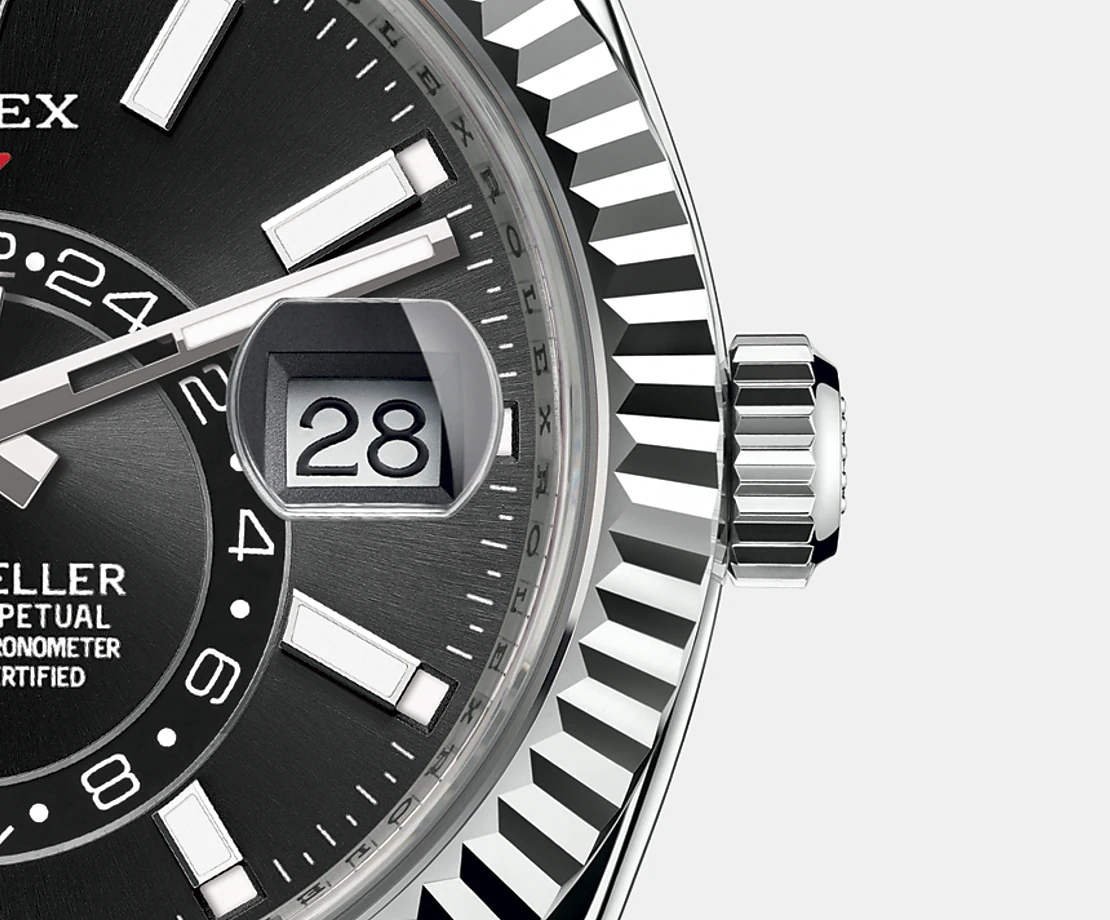 Discontinued Rolex Sky-Dweller 42mm, Oystersteel and 18k White Gold, Ref# 326934-0006