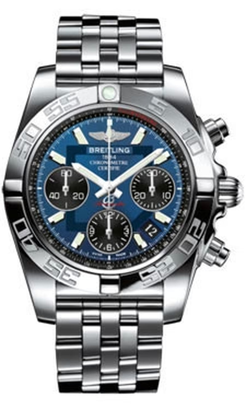'- Chronomat 41 Steel Polished Bezel - Pilot Bracelet