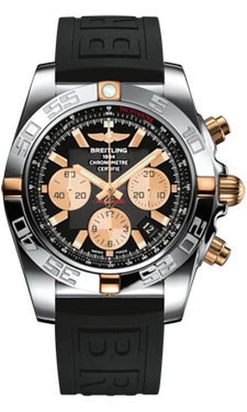 '- Chronomat 44 Two-Tone Polished Bezel - Diver Pro III Strap