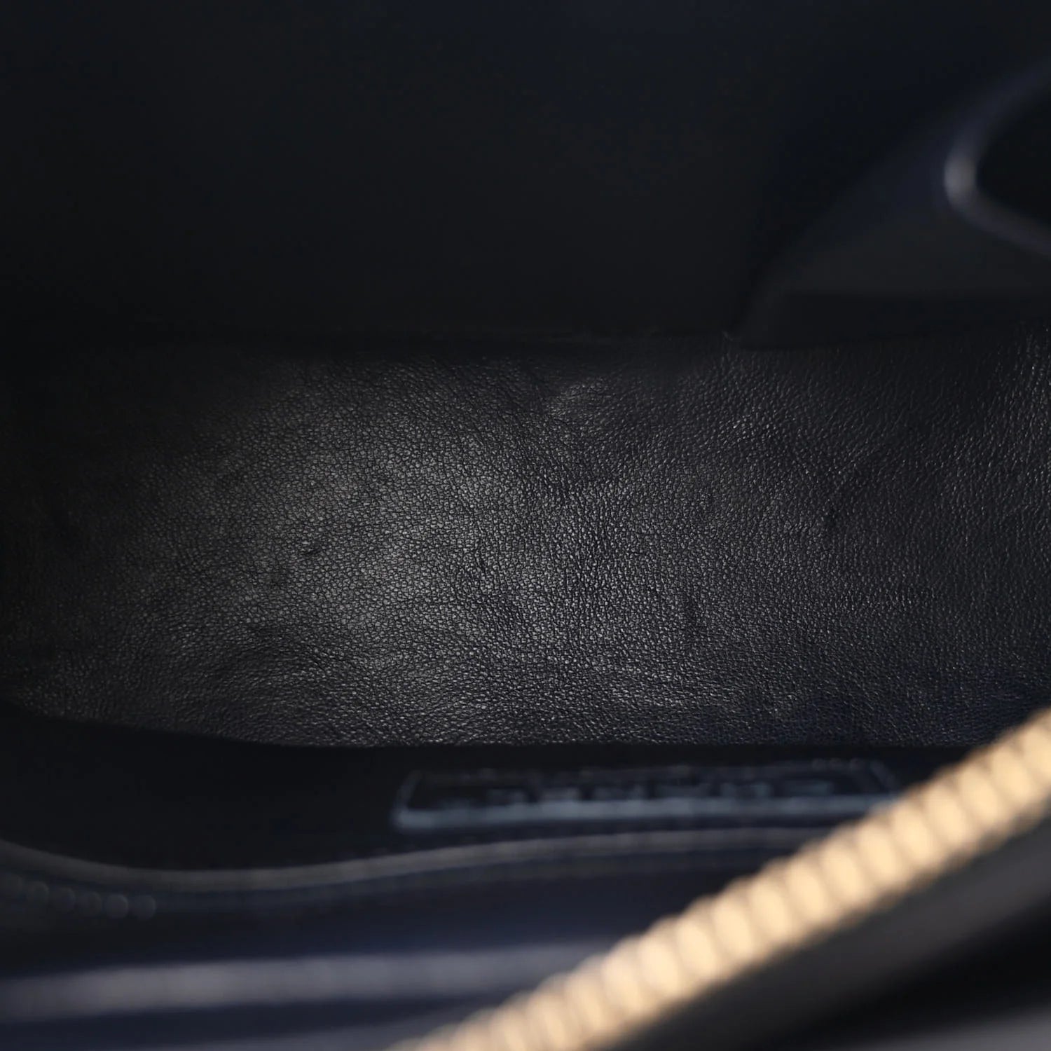 Wool Calfskin Small Gabrielle Hobo Dark Navy