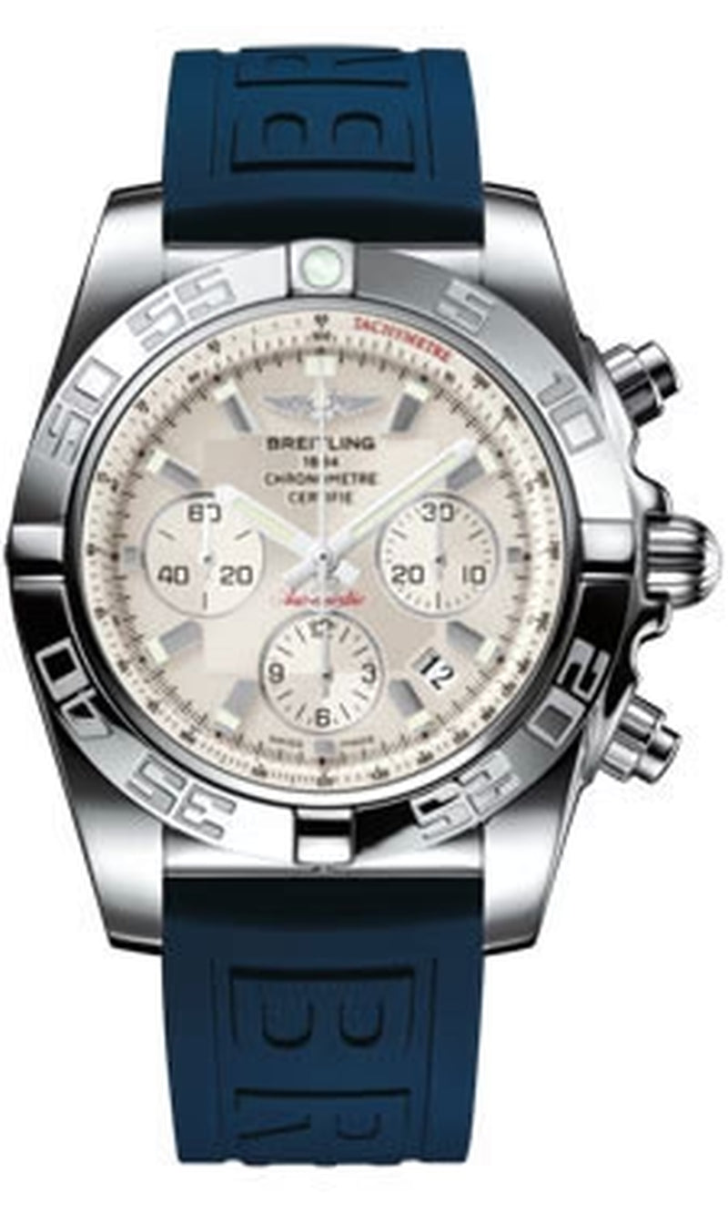 '- Chronomat 44 Steel Polished Bezel - Diver Pro III Strap