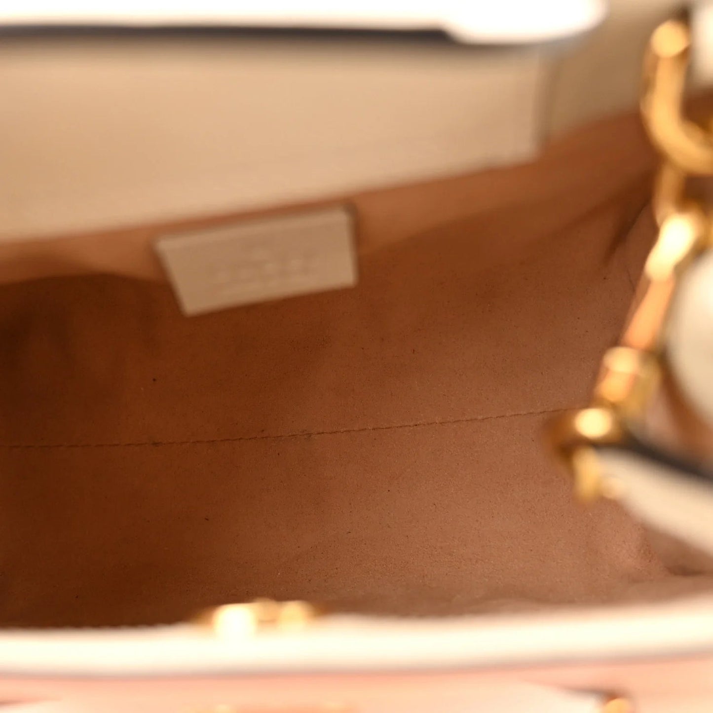 Wonka Mini Diana Tote Bag in Mystic White and Orange Fluo Calfskin