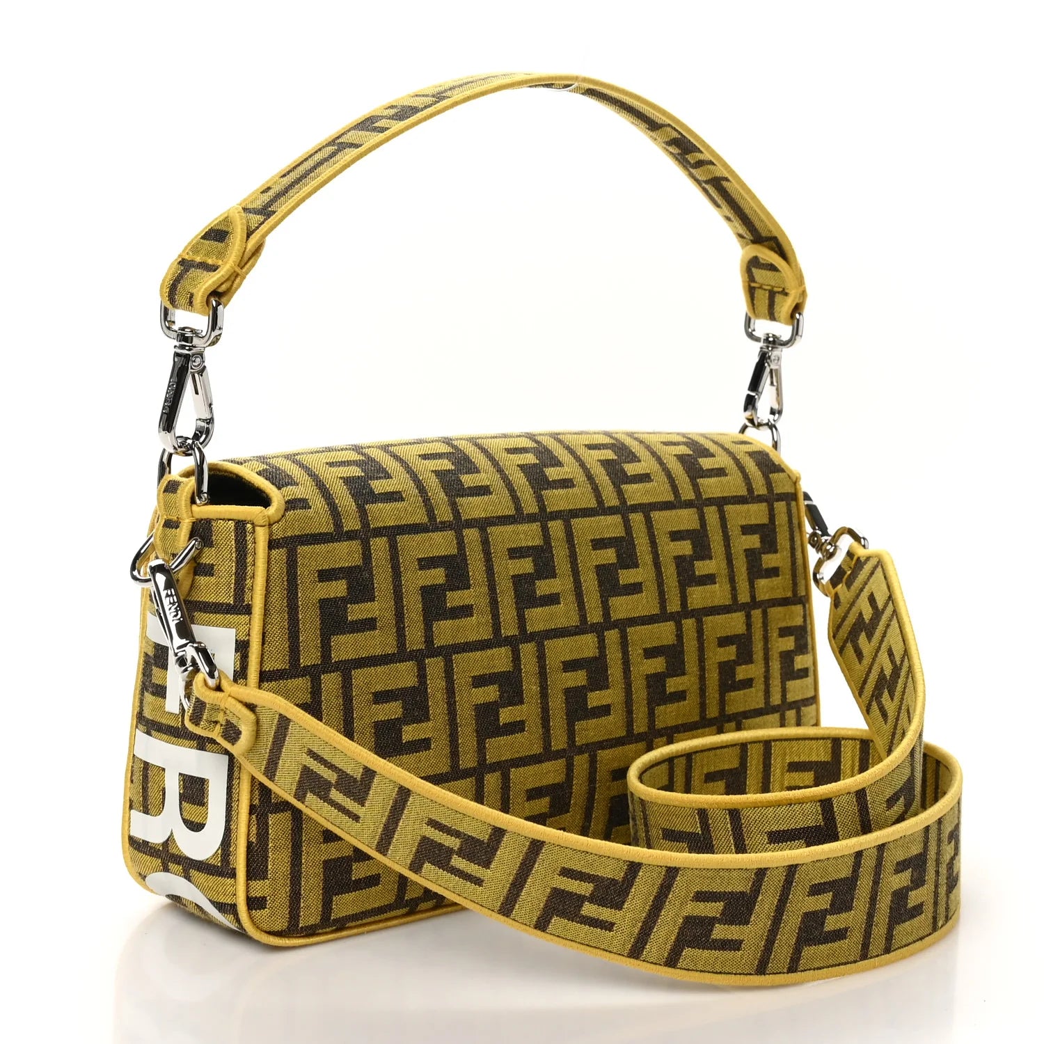 X FRGMT Woven Fabric Jacquard FF Embroidered Baguette Mimosa