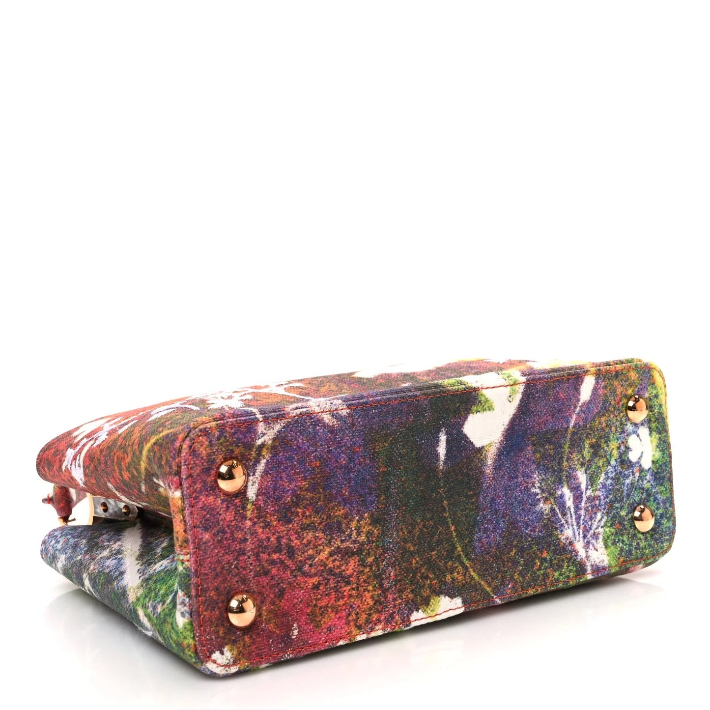 X SAM FELLS Canvas Embroidered Arty Capucines PM Multicolor