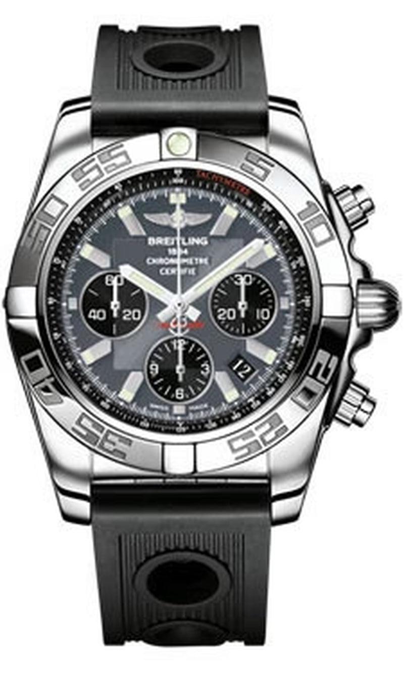 '- Chronomat 44 Steel Polished Bezel - Ocean Racer Strap