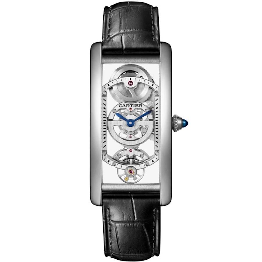 Cartier Tank Cintree 33mm WHTA0009 Openworked Dial