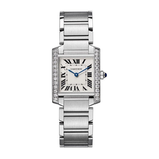 Cartier Tank Fracaise 30mm W4TA0009 Silver Dial