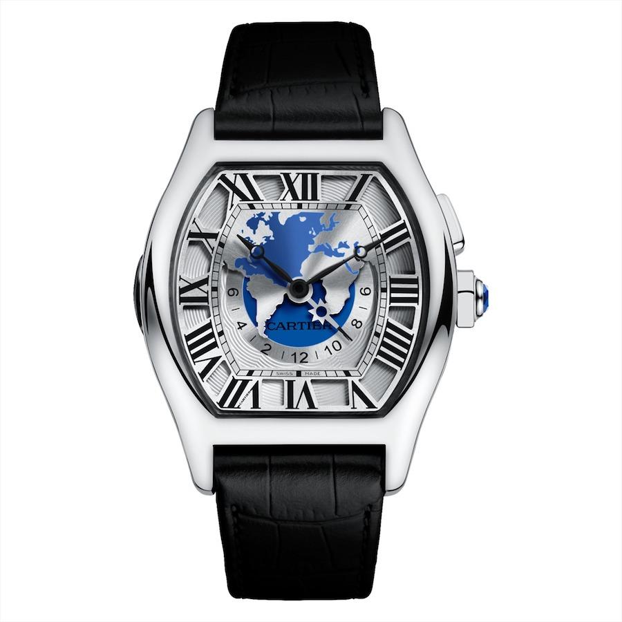 Cartier Tortue 51mm W1580050 Blue/Silver dial