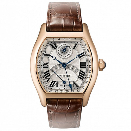 Cartier Tortue Perpetual Calendar 51mm W1580045 Silver Dial