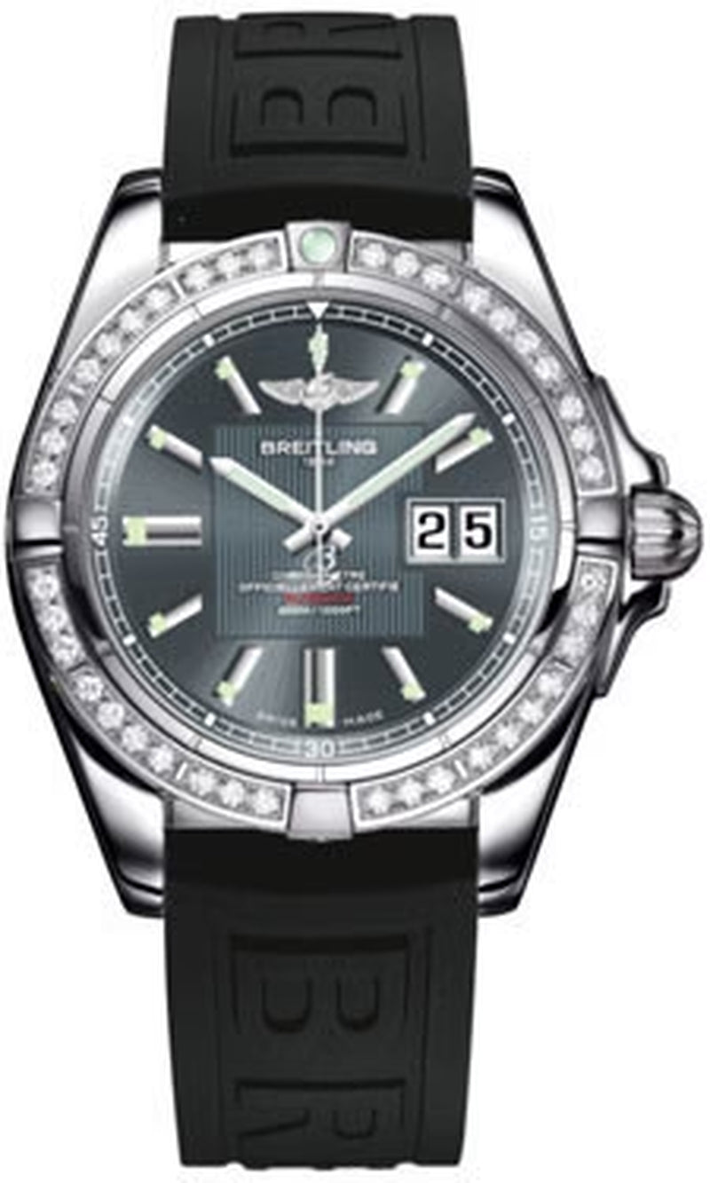 '- Galactic 41 Stainless Steel - Diamond Bezel - Diver Pro III Strap