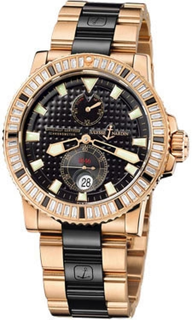 '- Marine Diver 42.7Mm - Rose Gold and Diamonds