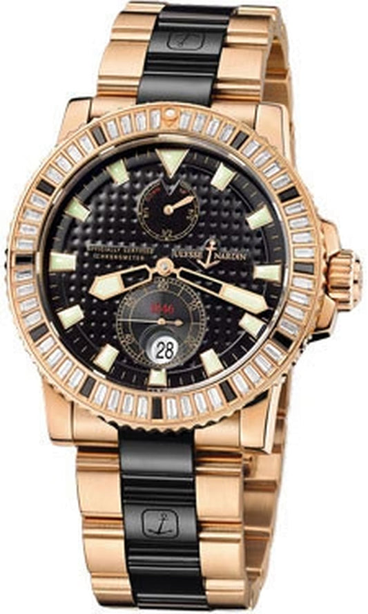 '- Marine Diver 42.7Mm - Rose Gold and Diamonds